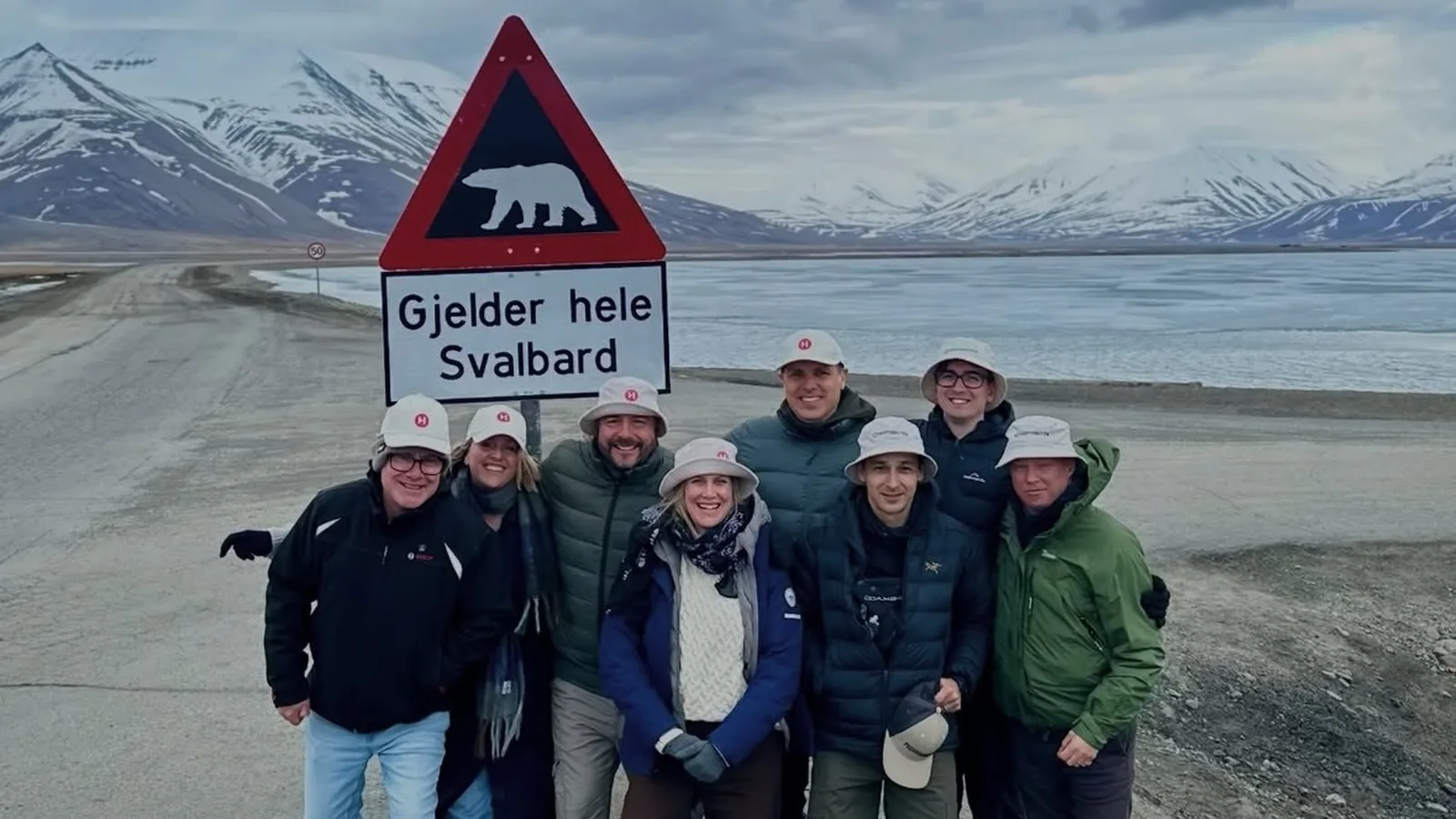 Location sound recordist with the h-squared crew in Longyearbyen, Svalbard (2026)